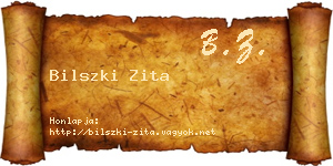 Bilszki Zita névjegykártya